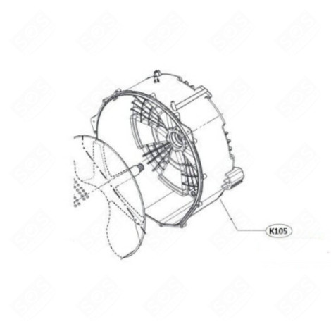 ORIGINAL REAR HALF TANK WASHING MACHINES - AGM75471407