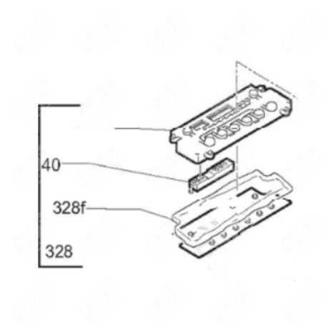 KEYBOARD MODULE WASHING MACHINES - 46007166