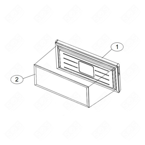 DOOR SEAL 0070209146A (REFERENCE 2) REFRIGERATOR, FREEZER - 49121052