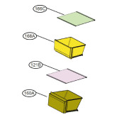 Lower vegetable drawer (reference 160A)