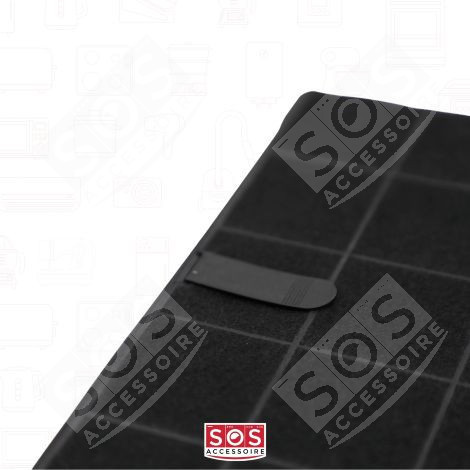 SET OF 2 X AFFCAF16 AIRFORCE 235X190MM CARBON FILTERS EXTRACTOR HOOD - AIRFORCE AFFCAF16