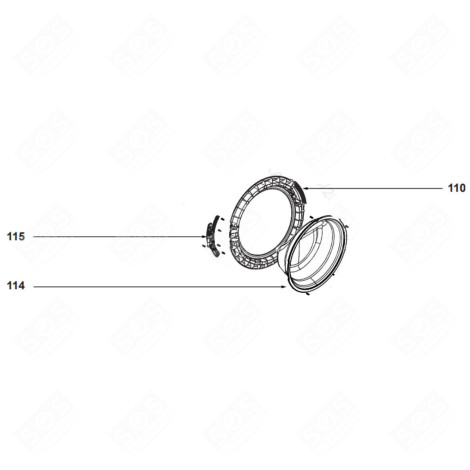 INTERIOR FRAME (REFERENCE 110) WASHING MACHINES - AS0067562