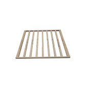 Central wooden shelf