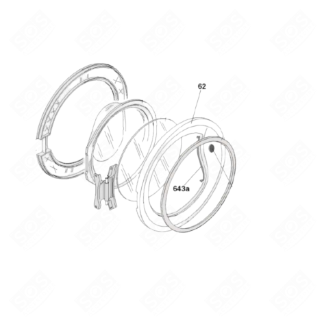 WINDOW FRAME (REFERENCE 60) WASHING MACHINES - 70008928