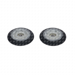 Set of two front drum pulleys