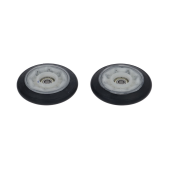 Set of two front drum pulleys