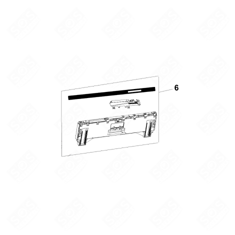 CONSOLE ASSEMBLY (REFERENCE 06) DISHWASHER - C00517268, C00852516