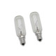SET OF 2X T25L 40W E14 HALOGEN BULBS, LENGTH 81MM DIAM. 23MM EXTRACTOR HOOD - 484000008834, 9029791929