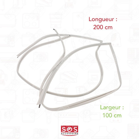 UNIVERSAL DOOR GASKET 2000 X1000MM REFRIGERATOR, FREEZER - 1000025441-000