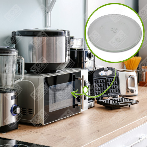 GLASS TURNTABLE DIAM. 34CM MICROWAVE OVENS - E06014N30BP, Z06014N30BP