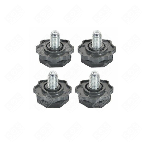 LOT DE 4 PIEDS WASHING MACHINES - 2912701400, 2912701200