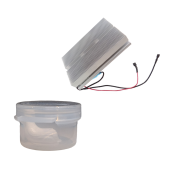 Set of thermo-electric modules with original thermo-conductive paste