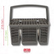 CUTLERY BASKET 23*15*12/21CM DISHWASHER - 11018806, 11057829