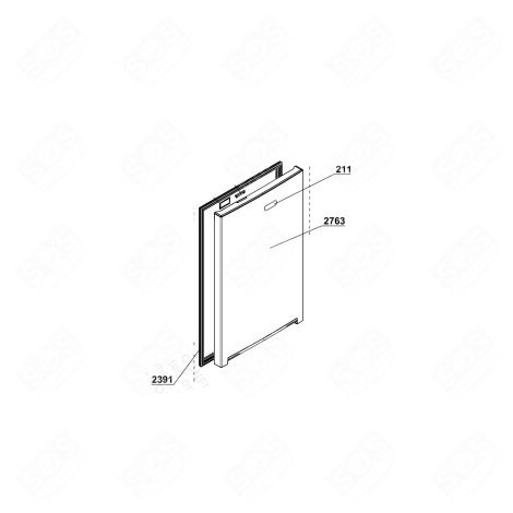 DOOR SEAL REFRIGERATOR, FREEZER - 4669522300