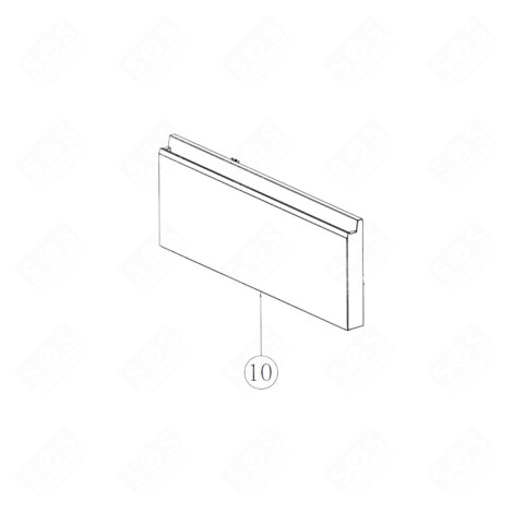 UPPER DRAWER FRONT (FREEZER SECTION) REFRIGERATOR, FREEZER - 49054676, 0060849513A 