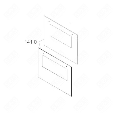 OUTER GLASS GAS / ELECTRIC OVENS - 481245059744, C00331145