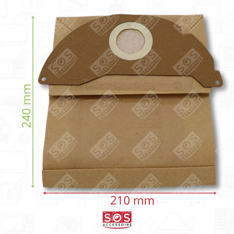 BOX OF 5 PAPER BAGS VACUUM CLEANER  - 69043220, 6.904-322.0