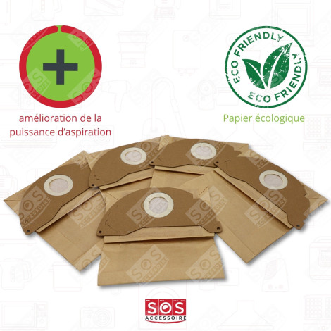 BOX OF 5 PAPER BAGS VACUUM CLEANER  - 69043220, 6.904-322.0