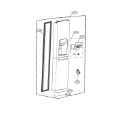 Freezer door part (reference 201A)