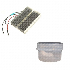 Set of thermo electric module with thermo conductive paste