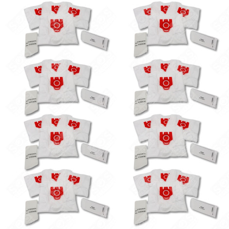 SET OF 8 BOXES OF 4 SYNTHETIC FJM COMPATIBLE DUST BAGS VACUUM CLEANER  - 9917710