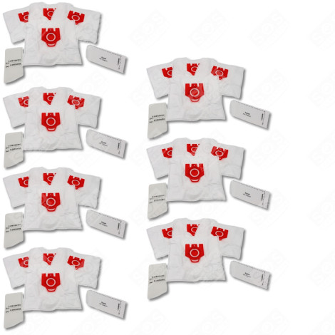 SET OF 7 BOXES OF 4 COMPATIBLE SYNTHETIC FJM DUST BAGS VACUUM CLEANER  - 9917710
