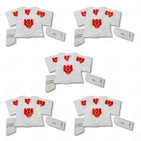 SET OF 5 BOXES OF 4 COMPATIBLE SYNTHETIC FJM DUST BAGS VACUUM CLEANER  - 9917710