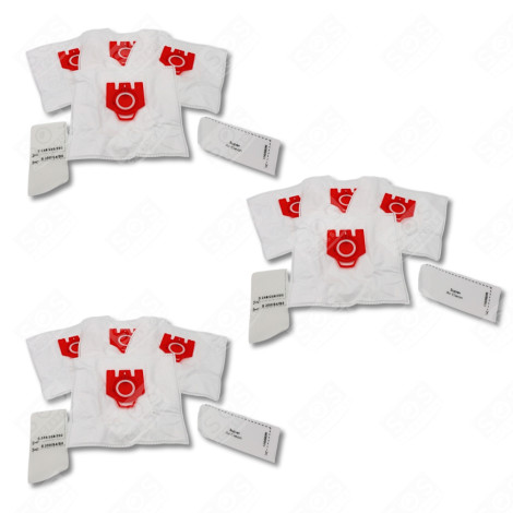 LOT DE 3 BOÎTES DE 4 SACS À POUSSIÈRE SYNTHÉTIQUES FJM COMPATIBLES VACUUM CLEANER  - 9917710