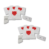 Set of 2 Boxes of 4 Compatible Synthetic Dust Bags FJM