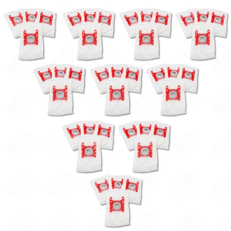 SET OF 10 BOXES OF 4 BAGS TYPE G 270 X 60 MM VACUUM CLEANER  - 00576334,17000940