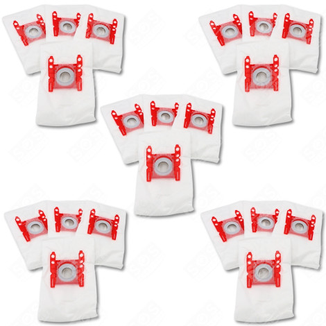 SET OF 5 BOXES OF 4 BAGS TYPE G 270 X 60 MM VACUUM CLEANER  - 00576334,17000940