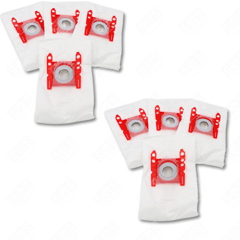 SET OF 2 BOXES OF 4 TYPE G BAGS 270 X 60 MM VACUUM CLEANER  - 00576334,17000940