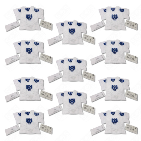 SET OF 11 GN COMPATIBLE DUST BAGS X4 AND 2 FILTERS VACUUM CLEANER  - 12281680