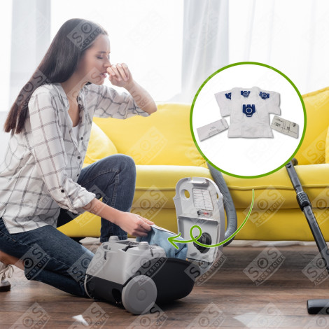 LOT DE 9 SACS À POUSSIÈRE GN COMPATIBLES VACUUM CLEANER  - 12281680