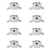 Set of 8 compatible GN dust bags x4 and 2 filters