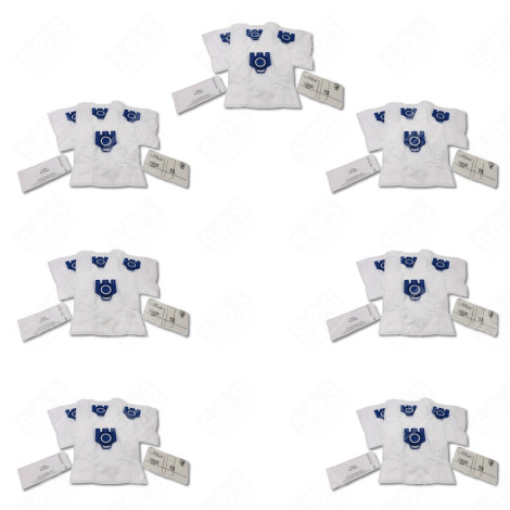 SET OF 7 COMPATIBLE GN DUST BAGS X4 AND 2 FILTERS VACUUM CLEANER  - 12281680