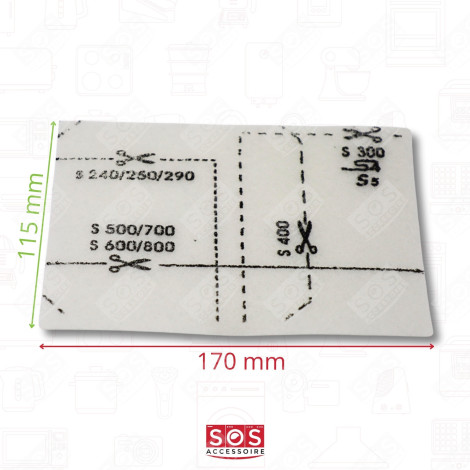 SET OF 7 COMPATIBLE GN DUST BAGS X4 AND 2 FILTERS VACUUM CLEANER  - 12281680