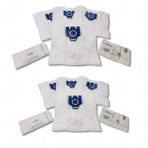 SET OF 2 COMPATIBLE GN DUST BAGS X4 AND 2 FILTERS VACUUM CLEANER  - 12281680