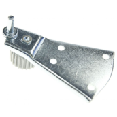 Hinge set with adjustable foot