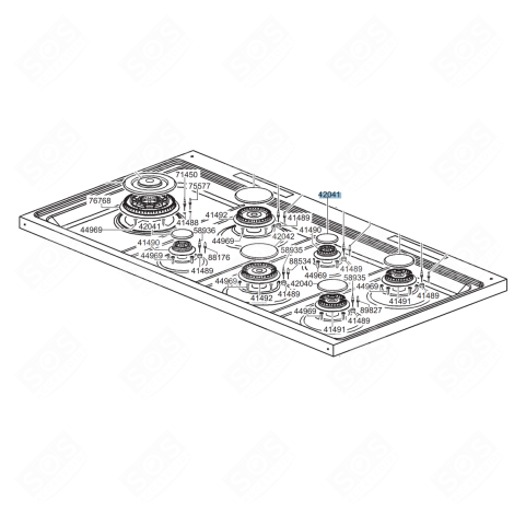 ORIGINAL AUXILIARY CYLINDER REFERENCE 40241 GAS / ELECTRIC OVENS - 201050694, 00627364