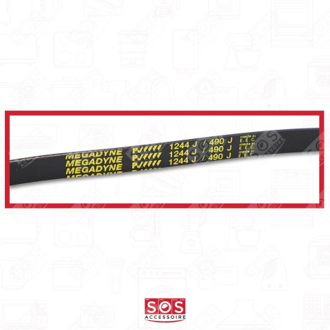 BEKO ARCELIK WASHING MACHINE 1244 J5 MAEL FLAT DRIVE BELT WASHING MACHINES - 2816750200, 2466300201