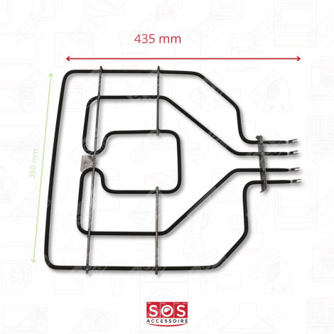 TOP HEATING ELEMENT 1,500W + 1,300W GAS / ELECTRIC OVENS - 00471369, 00773539