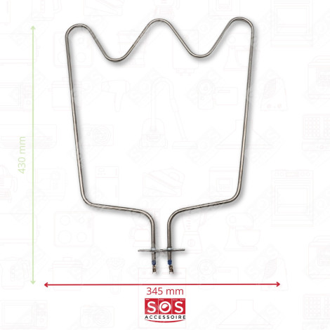 GROUND (LOWER) HEATING ELEMENT 1,150W GAS / ELECTRIC OVENS - 481225998421, C00316553