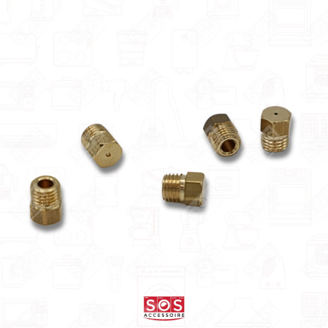 SET OF NOZZLES, GAS NOZZLES BUTANE PROPANE UNIVERSAL DIAM. 6MM GAS / ELECTRIC OVENS - 00537505