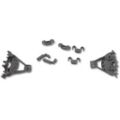 Mounting bearings for bottom rack