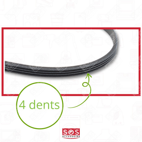 285H4 DRIVE BELT TUMBLE DRYER - 491500303