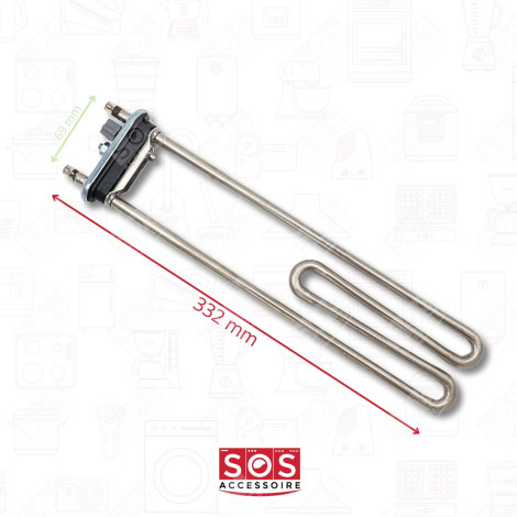 2,000W HEATING ELEMENT WITH CTN SENSOR WASHING MACHINES - AEG33121503