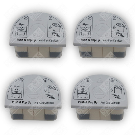 SET OF FOUR ANTI-SCALE CARTRIDGES STEAM IRONS / STEAM GENERATOR IRONS - 9178005731, 9178020181
