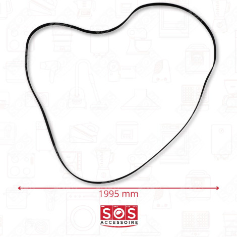 1995H7 DRIVE BELT TUMBLE DRYER - 00650499, 9000431719
