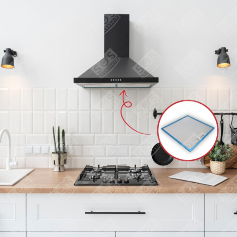 ANTI-FAT METAL FILTER 320X320MM EXTRACTOR HOOD - 481248058144, GF02HA/B